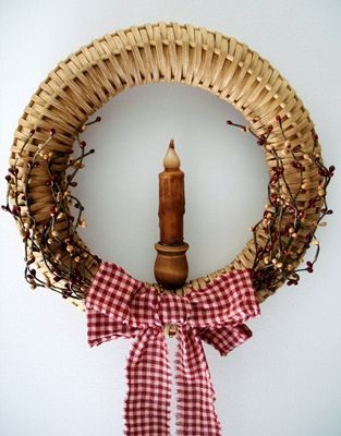 New! Holiday Basket Weaving- Candy Cane or Wreath