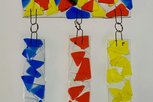 Fused Glass Wind Chime/Sun Catcher