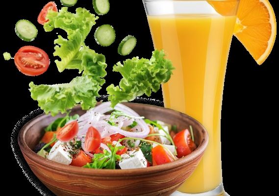Healthy Juices and Nutritional Salads Tastings