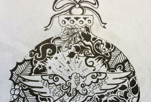 Zentangle - Glass Ball Ornament Class