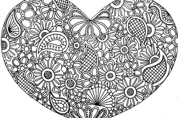 Zentangle- Embellished Hearts & Letters