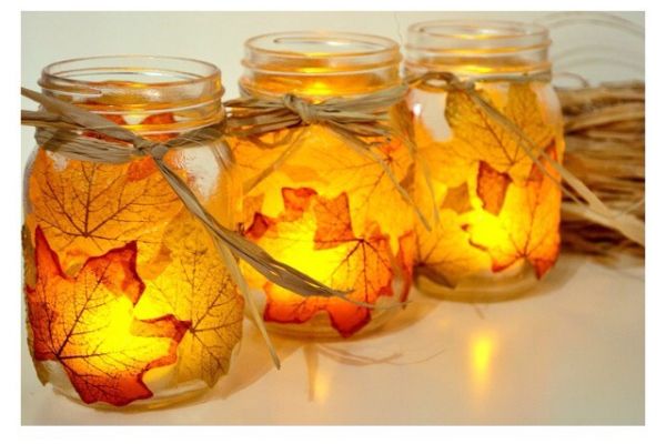 Autumn Leaf Candle Holder
